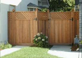 Custom wood gate