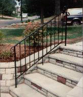 Ornamental iron railing